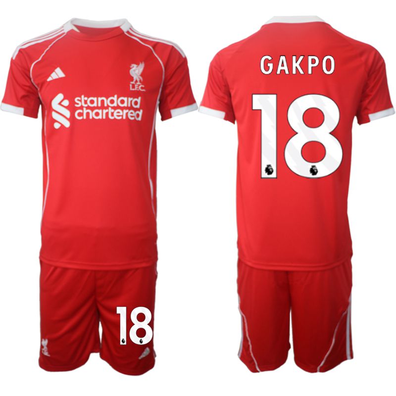 Men 2025-2026 Season Club Liverpool home red #18 Soccer Jersey->liverpool jersey->Soccer Club Jersey